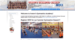 Desktop Screenshot of ivanovsgymnastics.com